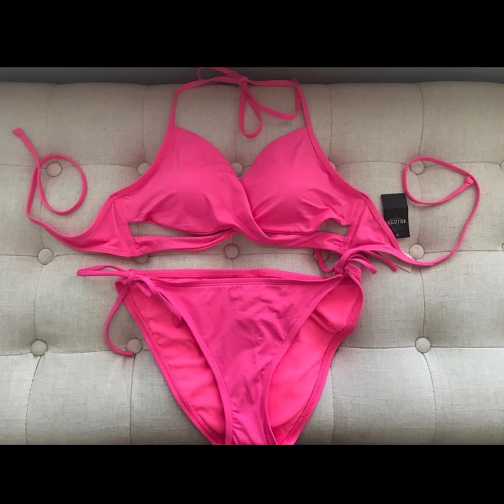 Hot pink Wrap Bikini Set size L